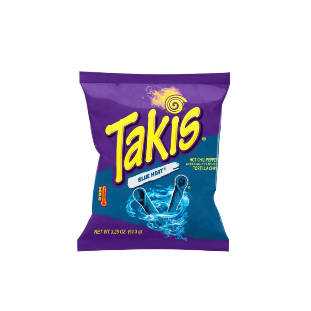 Takis Blue Heat 92.3g Best Before: March 2024