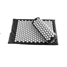 (Black) Yoga Massage Mat Cushion Acupressure Mat
