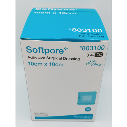 Softpore 10cm x 10cm Box of 50 - REF: R3803100 2