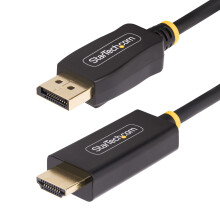 StarTech.com 6.6ft (2m) DisplayPort to HDMI Adapter Cable, 4K 60Hz with HDR, DP to HDMI 2.0b, Active Video Converter, Di