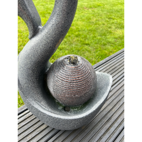 AllPondSolutions Swan Water Feature with LED Lights - Solar Powered 2