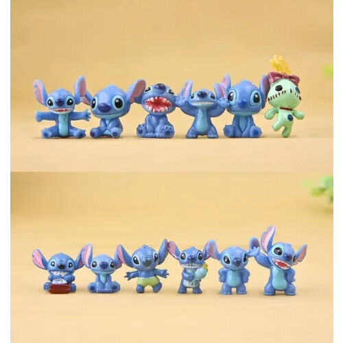 12Pcs Stitch Anime Lilo & Stitch Action Figure Συλλεκτικό παιχνίδι Παιδιά Xmas δώρο 1