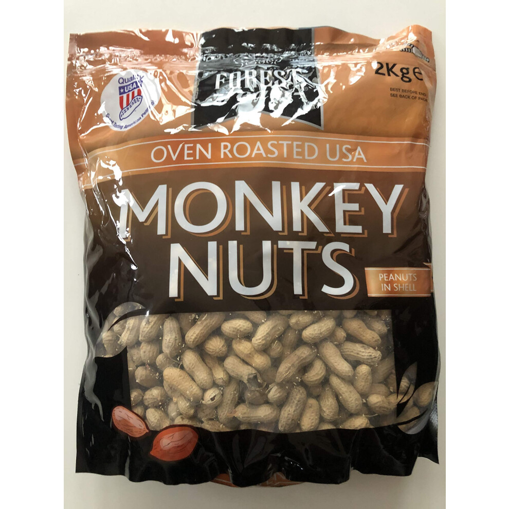 Forest Feast Oven Roasted Monkey Peanuts in Shell, 2kg