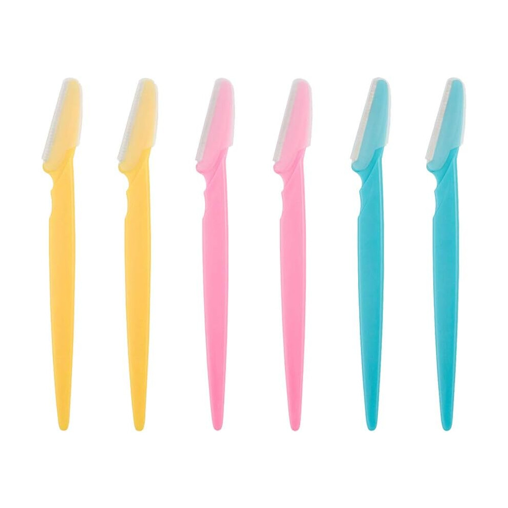 6Pcs Eyebrow Razors Facial Hair Remover Shaver Trimmer Shaper, Exfoliating Dermaplaning Tool for Women Men