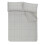 (Double, Natural) Printed Reversible Linear Check Duvet Cover Set 4
