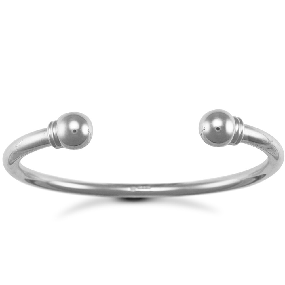 Jewelco London Silver Torque Mens Bangle Bracelet 5mm - ABG017
