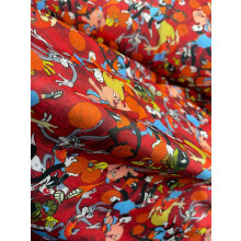 (1 Metre) Looney Tunes Characters Printed Luxurious Scuba