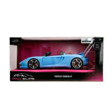 Jada 35066 1/24 PINK SLIPS w/Base - 2005 Porsche Carrera GT - Blue