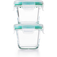 OXO Good Grips 4-Piece Smart Seal Leakproof Mini Glass Container Set