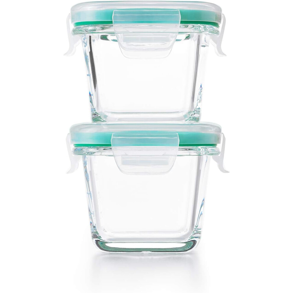 OXO Good Grips 4-Piece Smart Seal Leakproof Mini Glass Container Set