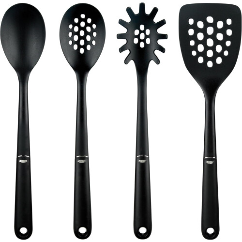 OXO OXO Good Grips 4-Piece Nylon Tool Set, 2.3, Black