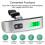 Digital Luggage Scale, Handheld Suitcase Scale with Backlit LCD Display, 110 lbs/50kg with Temperature Sensor for Travel 2