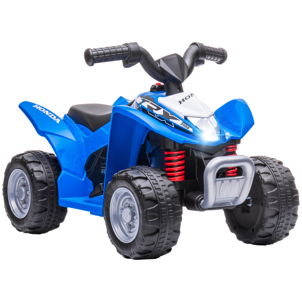 AIYAPLAY Honda Licensed Kids Electric Quad Bike 6V ATV 1.5-3 Years Blue