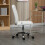 Vinsetto Vinsetto Curved Back Home Office Chair with Adjustable Height, White 2