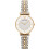 Armani ARMANI WOMEN'S WATCH AR2076 SILVER GOLD STRAP WHITE DIAL GOLD CASE 2