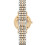Armani ARMANI WOMEN'S WATCH AR2076 SILVER GOLD STRAP WHITE DIAL GOLD CASE 5