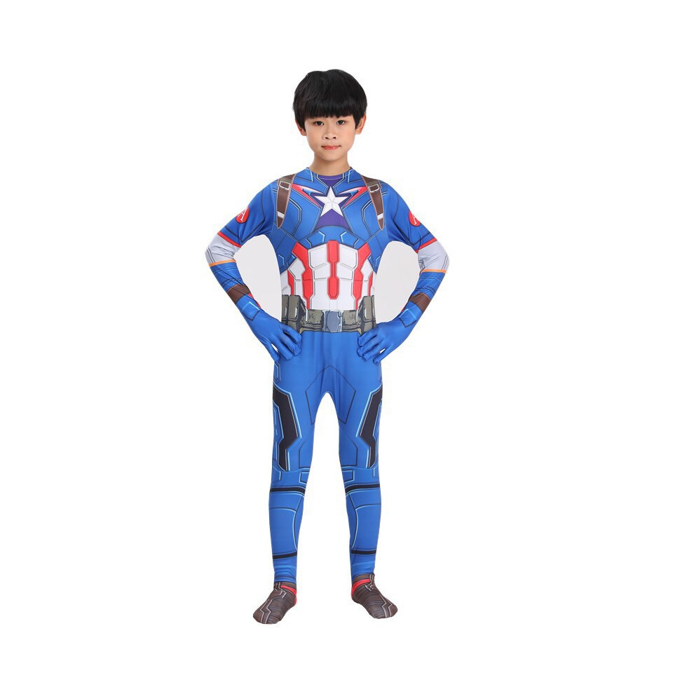 (Costumes B2, Kids 150?140-150cm?) Halloween Spiderman Costume Kamen Rider jumpsuit Boys Cosplay Iron Man Jumpsuit Fancy Dress Costumes