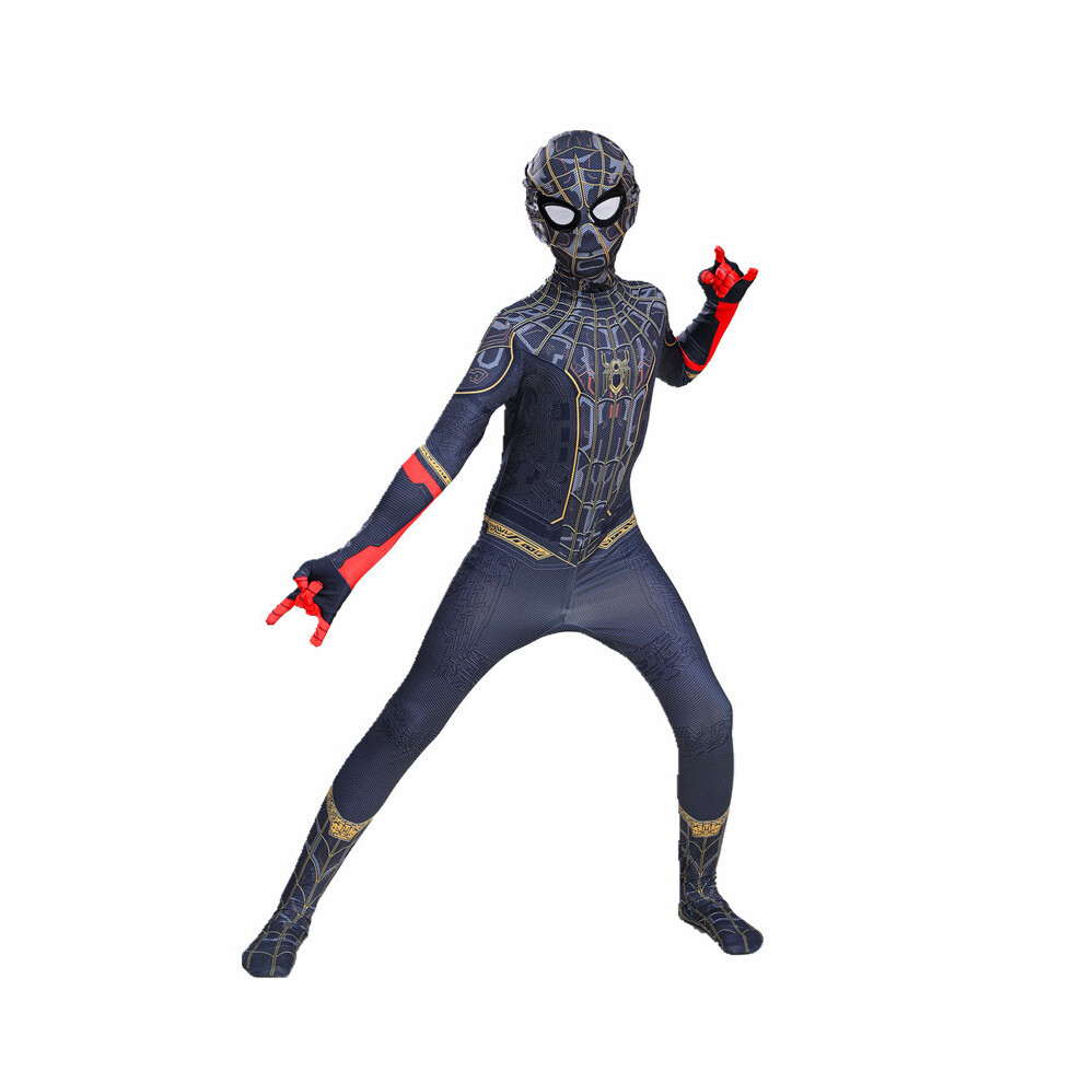 (Costumes C2, Kids 150?140-150cm?) Halloween Spiderman Costume Kamen Rider jumpsuit Boys Cosplay Iron Man Jumpsuit Fancy Dress Costumes