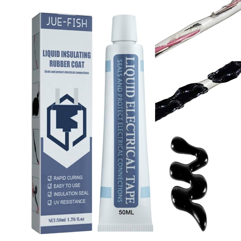 Liquid Insulating Rubber Coat,Liquid Electrical Tape,Liquid Insulation Glue,High Temperature Resistant Flame Retardant Glue 779747123753