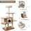 Casart Wooden 5-tier Cat Tree Cat Play Tower Activity Center Scratching Posts 4