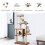 Casart Wooden 5-tier Cat Tree Cat Play Tower Activity Center Scratching Posts 14