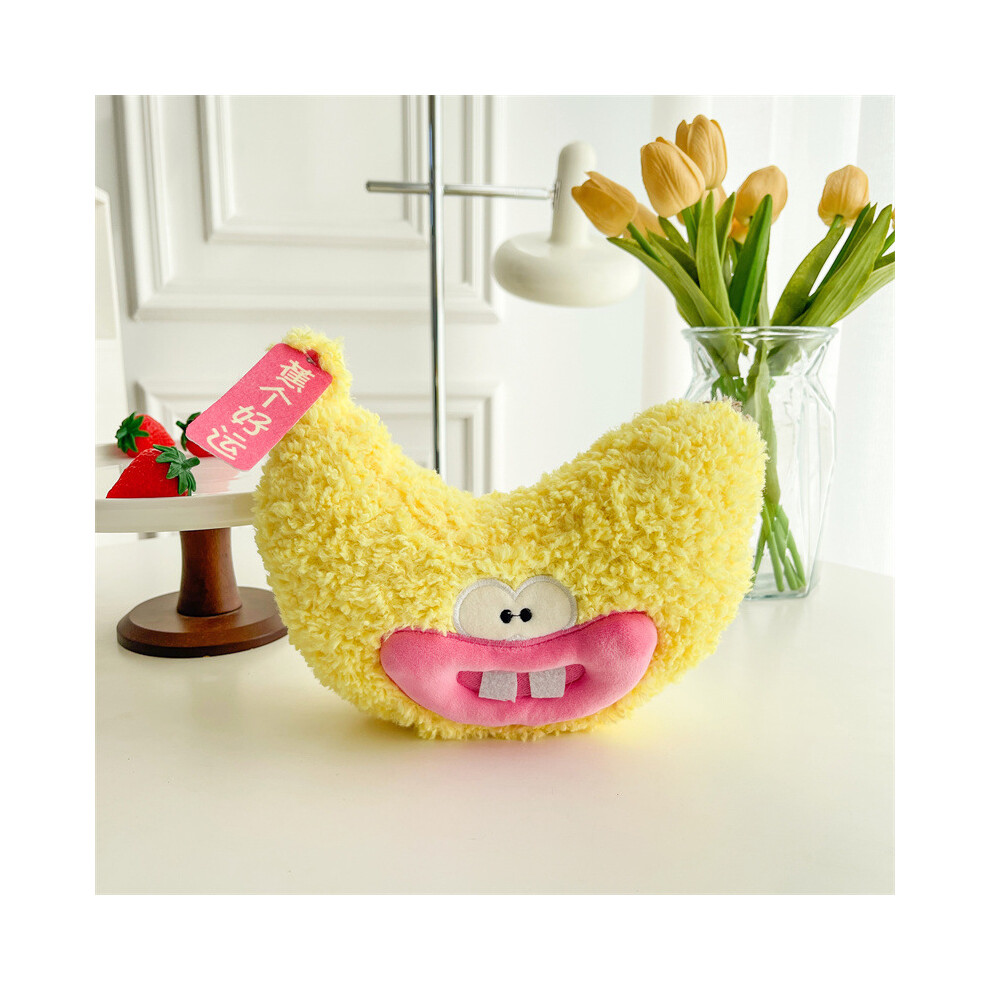 (Banana) And Playful Fun Banana Plush Doll Short Hair Stuffed Toy Ideal For Kids And Gifts