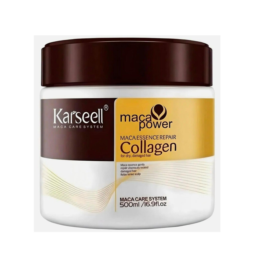 Karseell Hair Repair Mask Argan Oil Conditioning Collagen Keratin Detox Damage, Detoxification, Deep Repair, 500ml