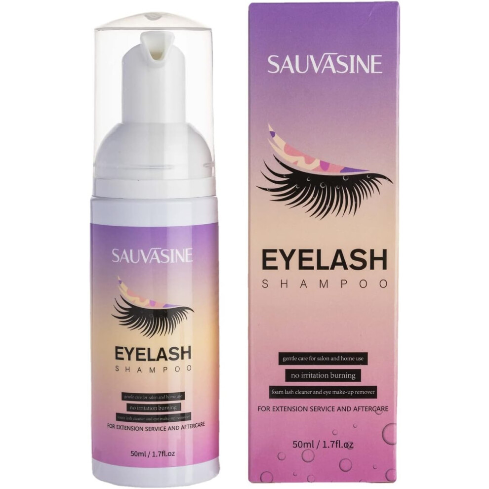 Gogerstar Lash Shampoo For Lash Extensions,Lashes Shampoo With Soft Brush&Mascara Wand,Eyelash Extension Cleanser