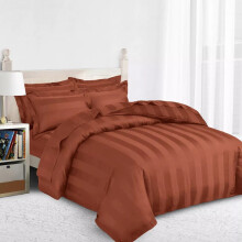 (RUST - DUVET COVER, SUPER KING (260x220 CM)) Bed Linen Summer Duvet Cover Uk With Pillow Case Single Double King Duvet Cover
