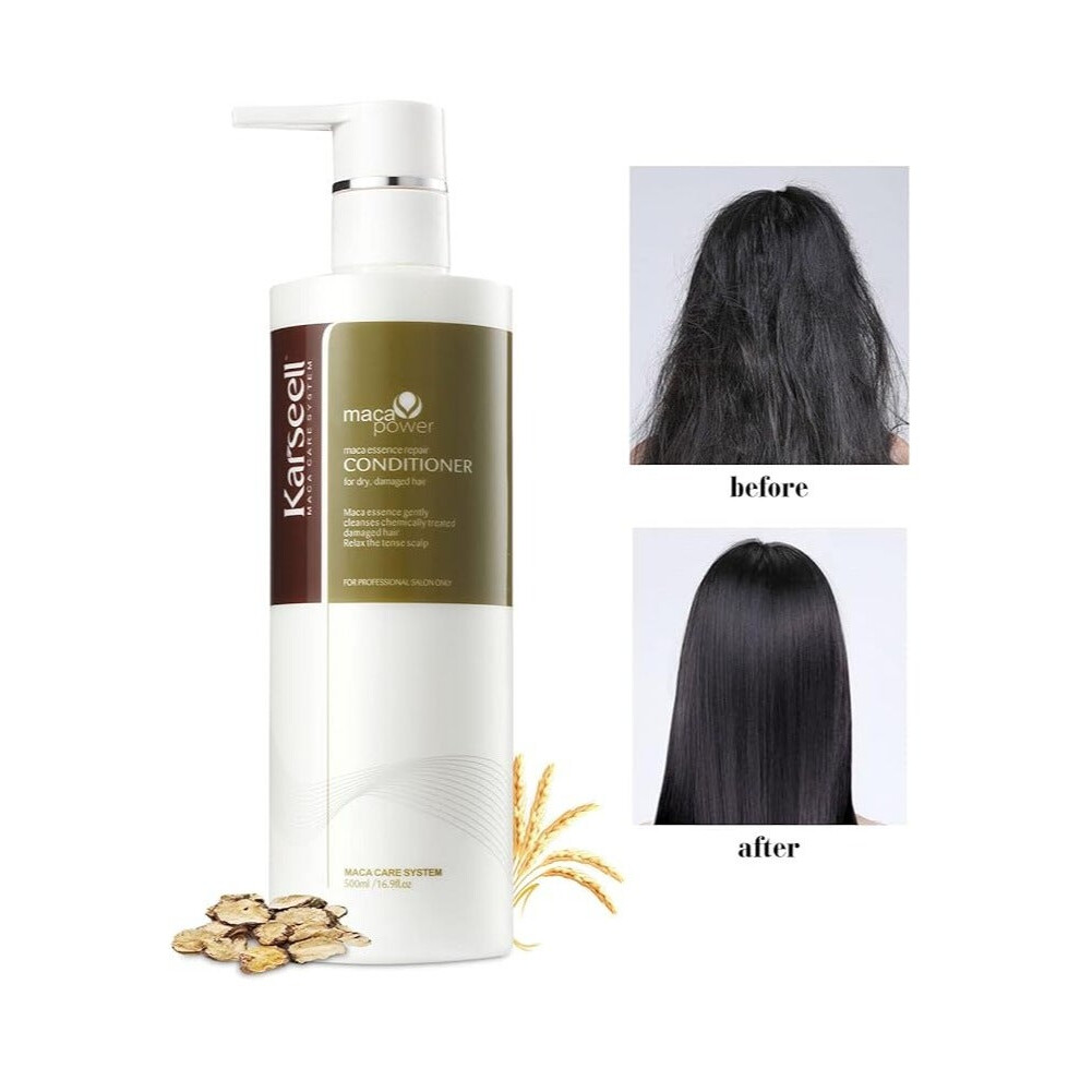 Karseell Hair Conditioner Karseell Argan Oil Organic Deep Conditioning Treatment Cream For Dry Damaged Coloured Hair, Smooth Sulphate Free, 500ml