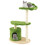 Costway Wooden Cat Tree 97cm Tall Cat Climbing Stand 3-Layer 1