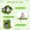 Costway Wooden Cat Tree 97cm Tall Cat Climbing Stand 3-Layer 5