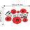 Lest We Forget Banner Car Stickers Remembrance Wall Window Decorations 2