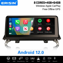10.25" IPS 8-Core Android 12 DAB+ Car Stereo For BMW X5 E70 X6 E71 CIC Satnav CarPlay WiFi Bluetooth 5.0 4GB+64GB