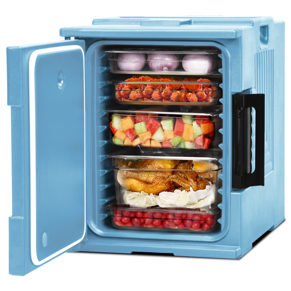 Casart Portable Insulated Food Pan Carrier End-Loading Food Warmer 6 Pans