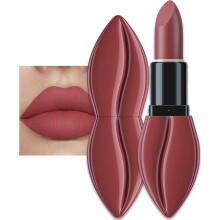(Brown) Labial Appearance Highly Pigmented Shades LipstickSenior Matte Nude Texture Smooth Intense Color Long Lasting Rich Color for Women