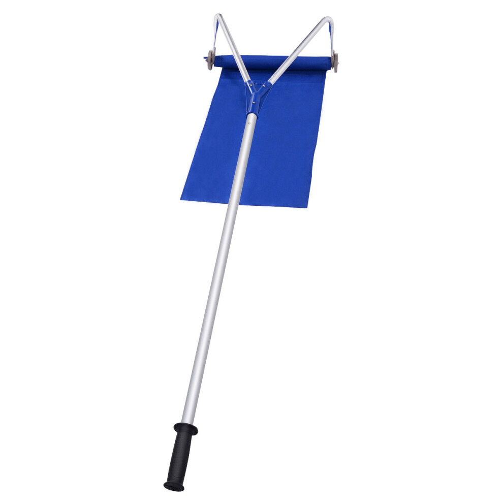 Extendable Snow Shovel Roof Rake Aluminum Snow Removal Tool w/Handle