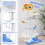Costway Tall Large Cat Tree Tower Multi-level Cat Activity Center 3