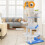 Costway Tall Large Cat Tree Tower Multi-level Cat Activity Center 6