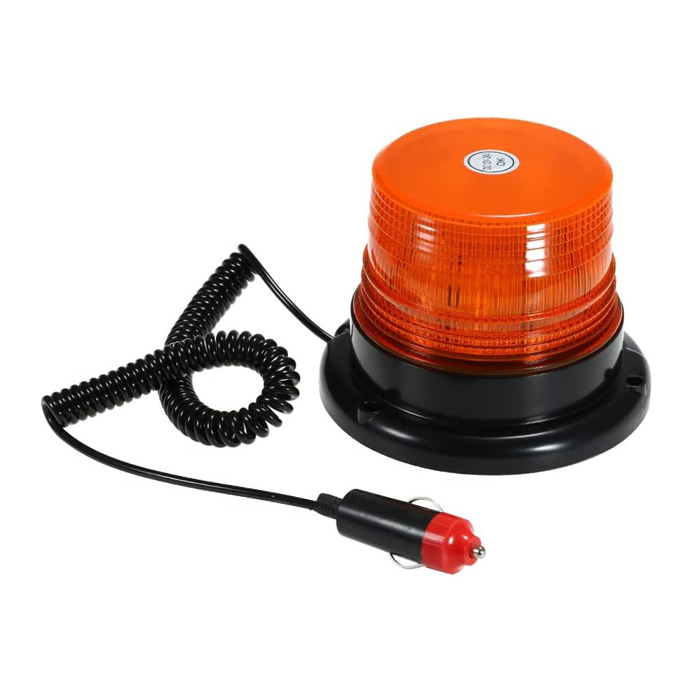 Led Strobe Emergency Warning Flash Beacon With Magnetic Base For Truck Vehicle School Bus Light 779747109924