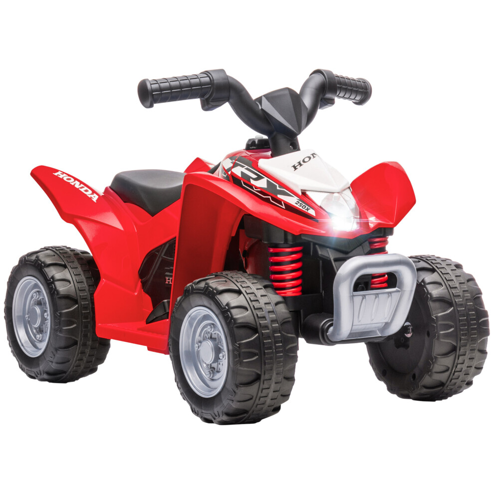 AIYAPLAY Honda Licensed Kids Electric Quad Bike 6V ATV 1.5-3 Years Red