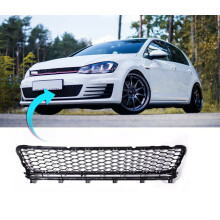 VW Golf Mk7 Gti Gtd 2013-2016 Front Bumper Lower Centre Grille Without Active Cruise Control Hole