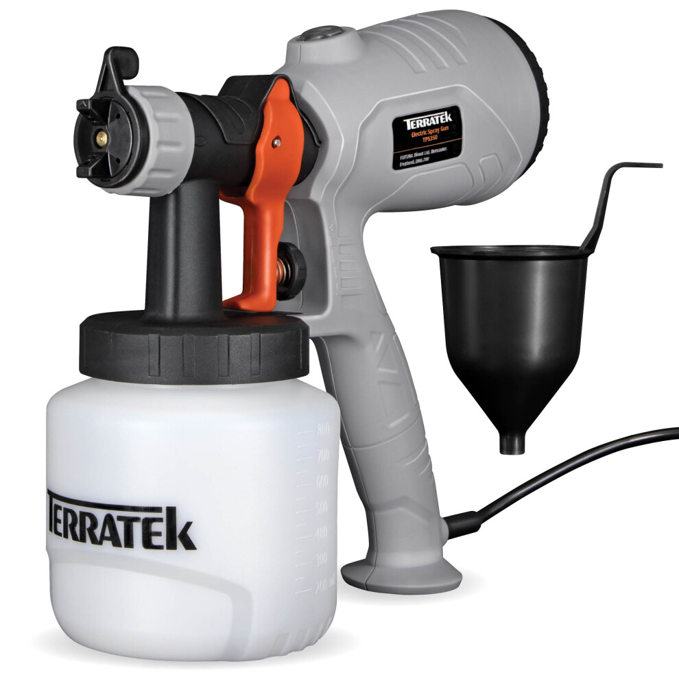 Electric HVLP Paint Sprayer 350W Handheld Decorating Gun 800ml