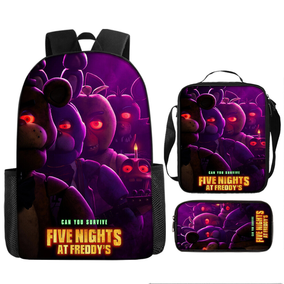 (31) Five Nights at Freddy's School Bag Backpack Lunch Bag Pencil Case Kid Gifts