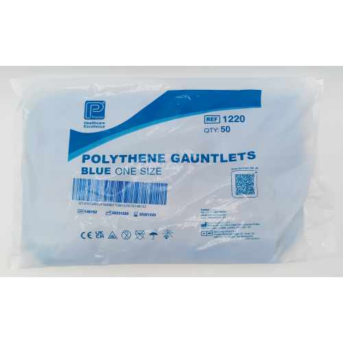 Premier Poly Gauntlet Blue Pack of 50 - REF: PM1220 1