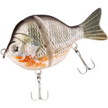 (F) Fishing Lures Hard Plastic Two-section Jointed Fishing Lures 9cm Sinking Bluegill Swimbait Glide Bait Crankbait Wobbler Bass Pike Tackle