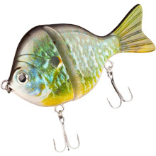 (G) Fishing Lures Hard Plastic Two-section Jointed Fishing Lures 9cm Sinking Bluegill Swimbait Glide Bait Crankbait Wobbler Bass Pike Tackle