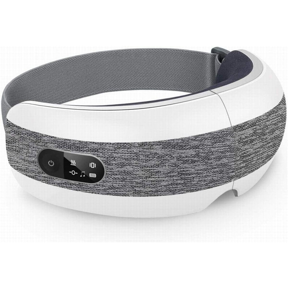 Chronus Eye Massager With Heat For Relief,Heated Eye Mask With Music Eye Care Device For Eye Strain,Great Gift Idea - White