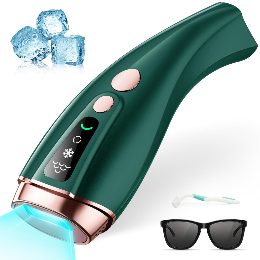 Chronus Laser Hair Removal For Women Permanent,999,999 Flashes Painless Ipl Hair Remover With Ice Cooling Care Function, At Home Hair Removal Device