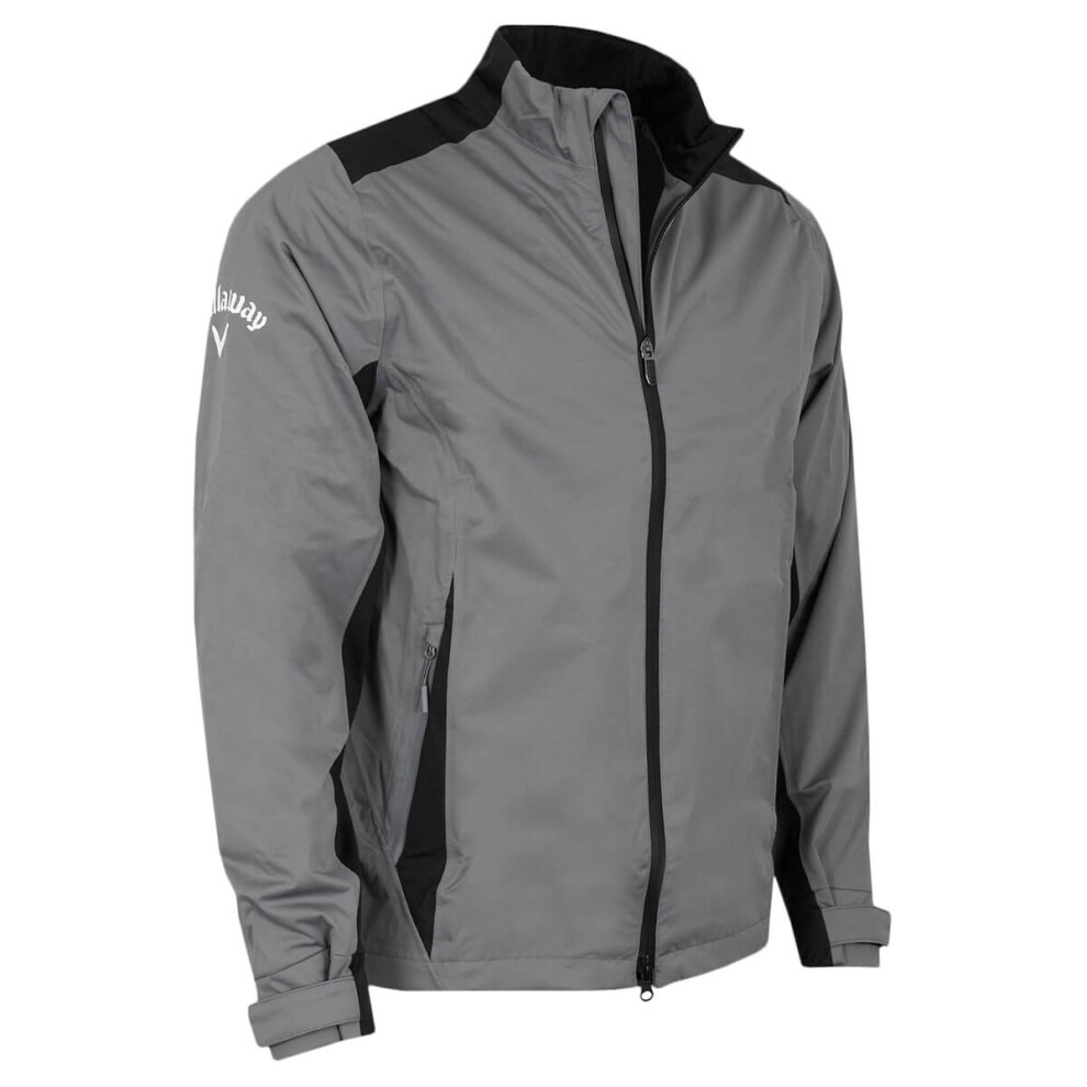 (XXXL, Quiet Shade) Callaway Golf Mens Stormlite II Waterproof Swing Tech Adjustable Jacket